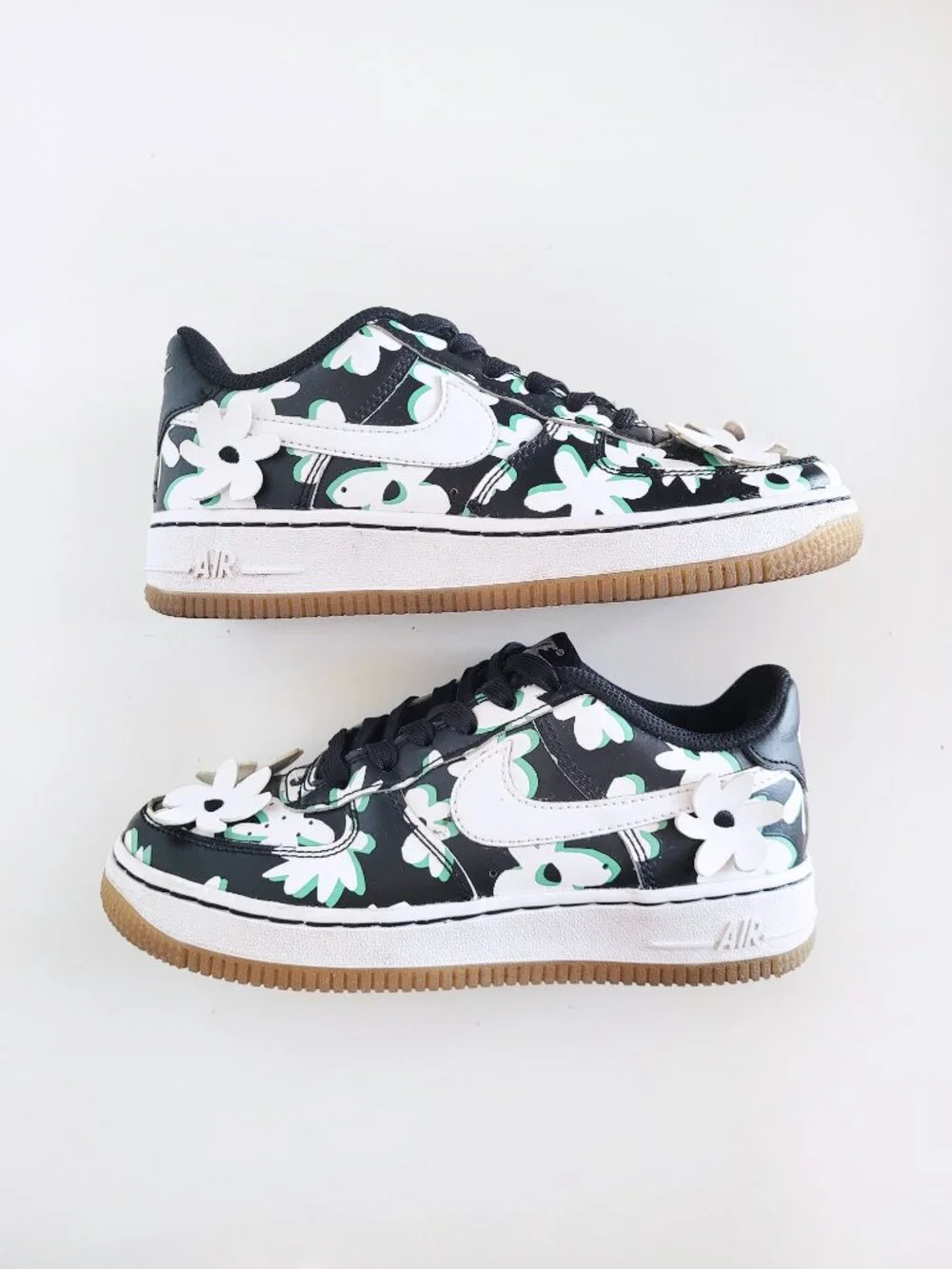 Nike Air Force 1 LV8 Flowers Big Kids' Shoes DZ2663-001 - Size 2Y - Picture 6 of 8